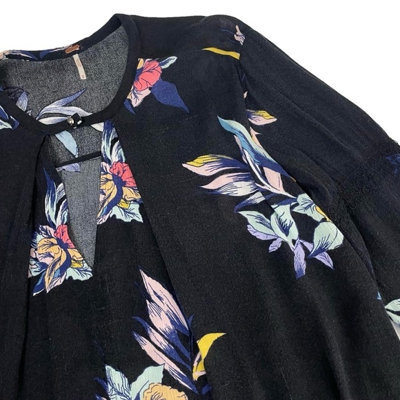 Free People Tree Swing Tropical Electric Orchid Mini Dress - Picture 12 of 15